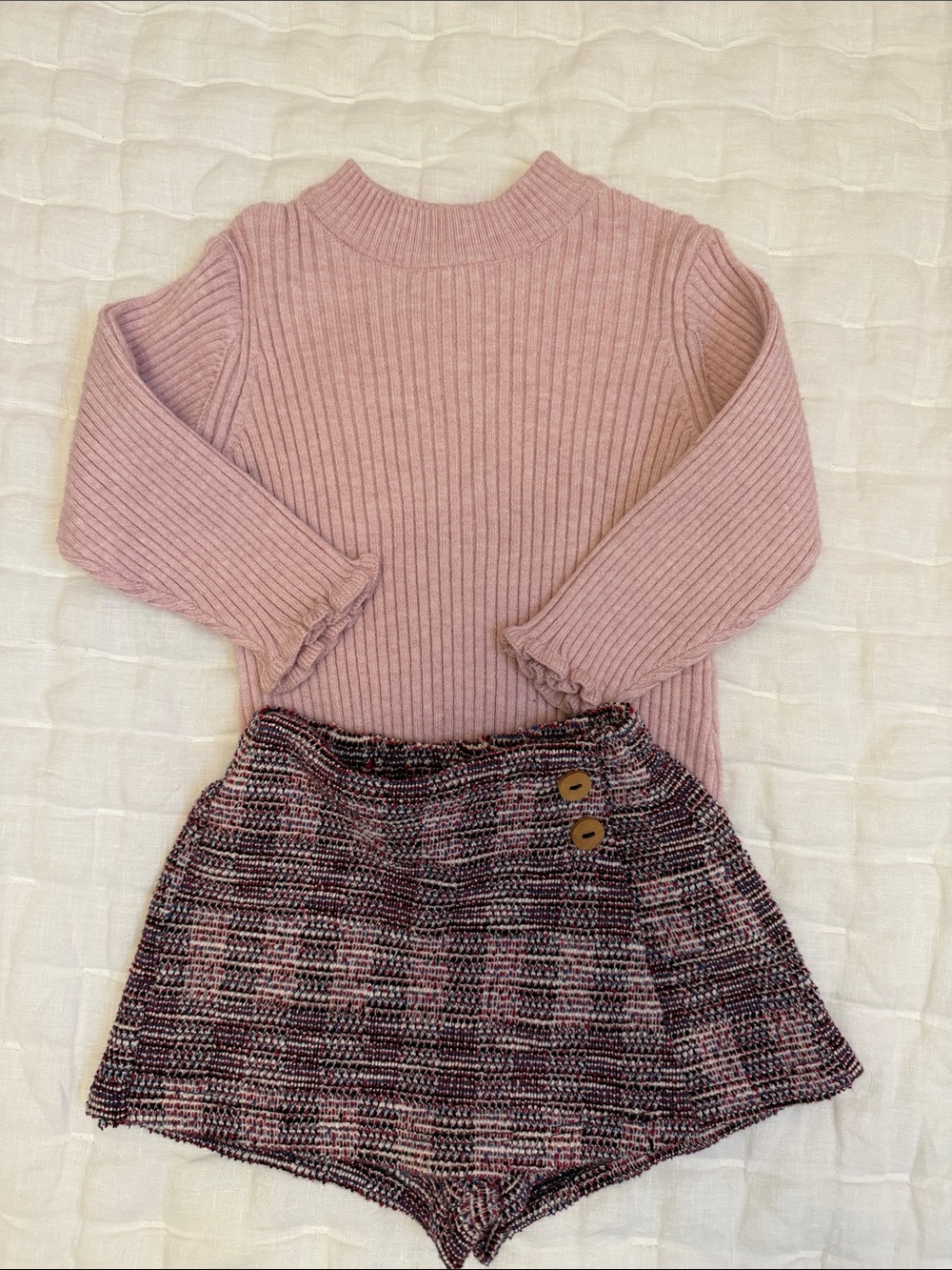 Zara Baby Girl Sweater and Skort set
